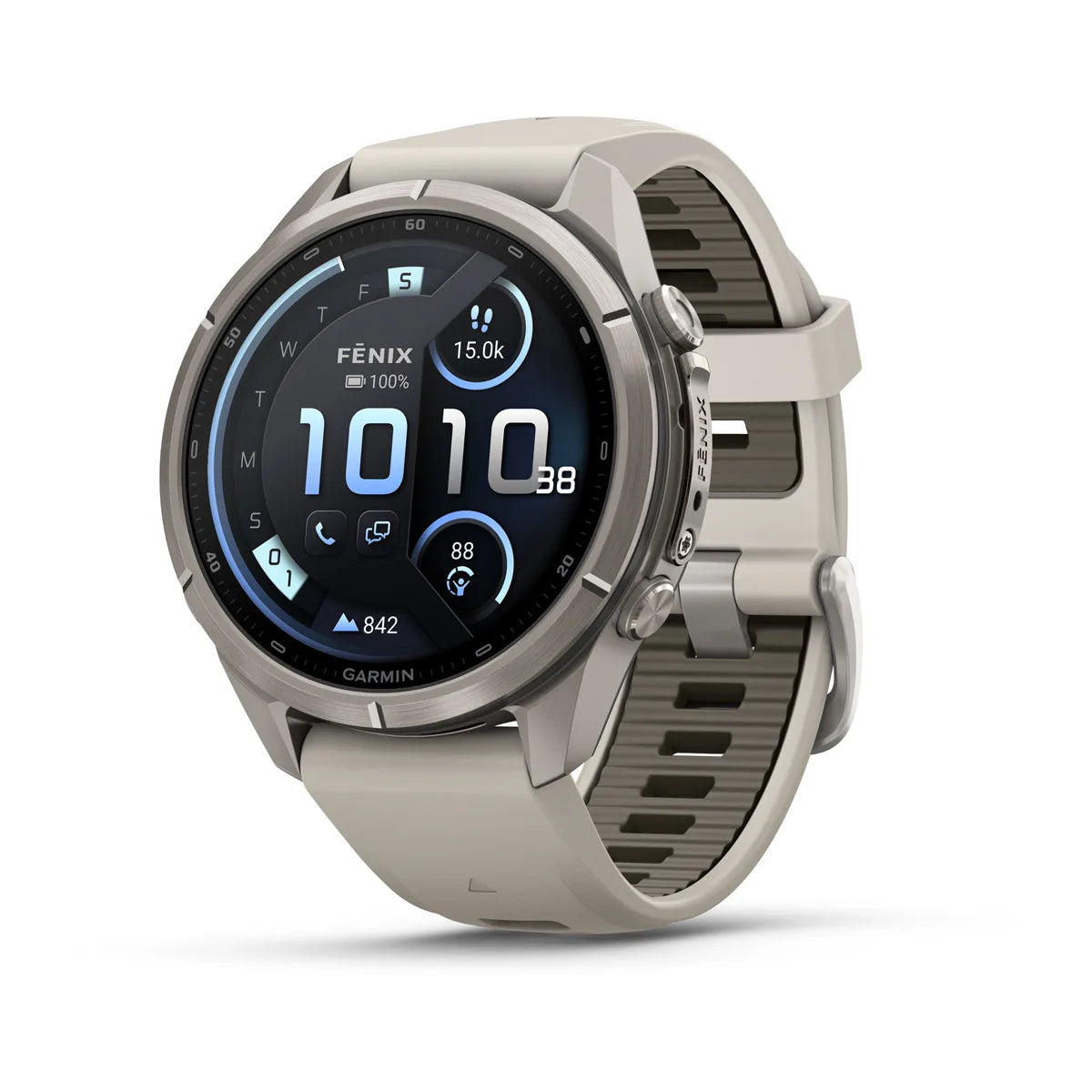 Fenix 9 Pro LTE 43mm títaníum/þokugrátt