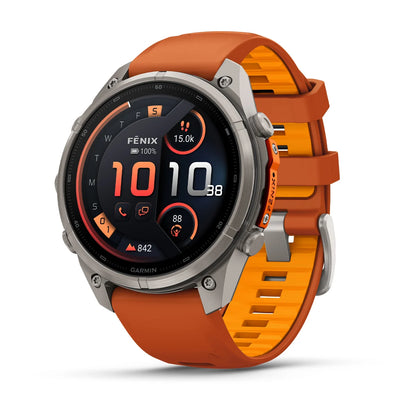 Fenix 9 Pro LTE 47mm títaníum/appelsínugult