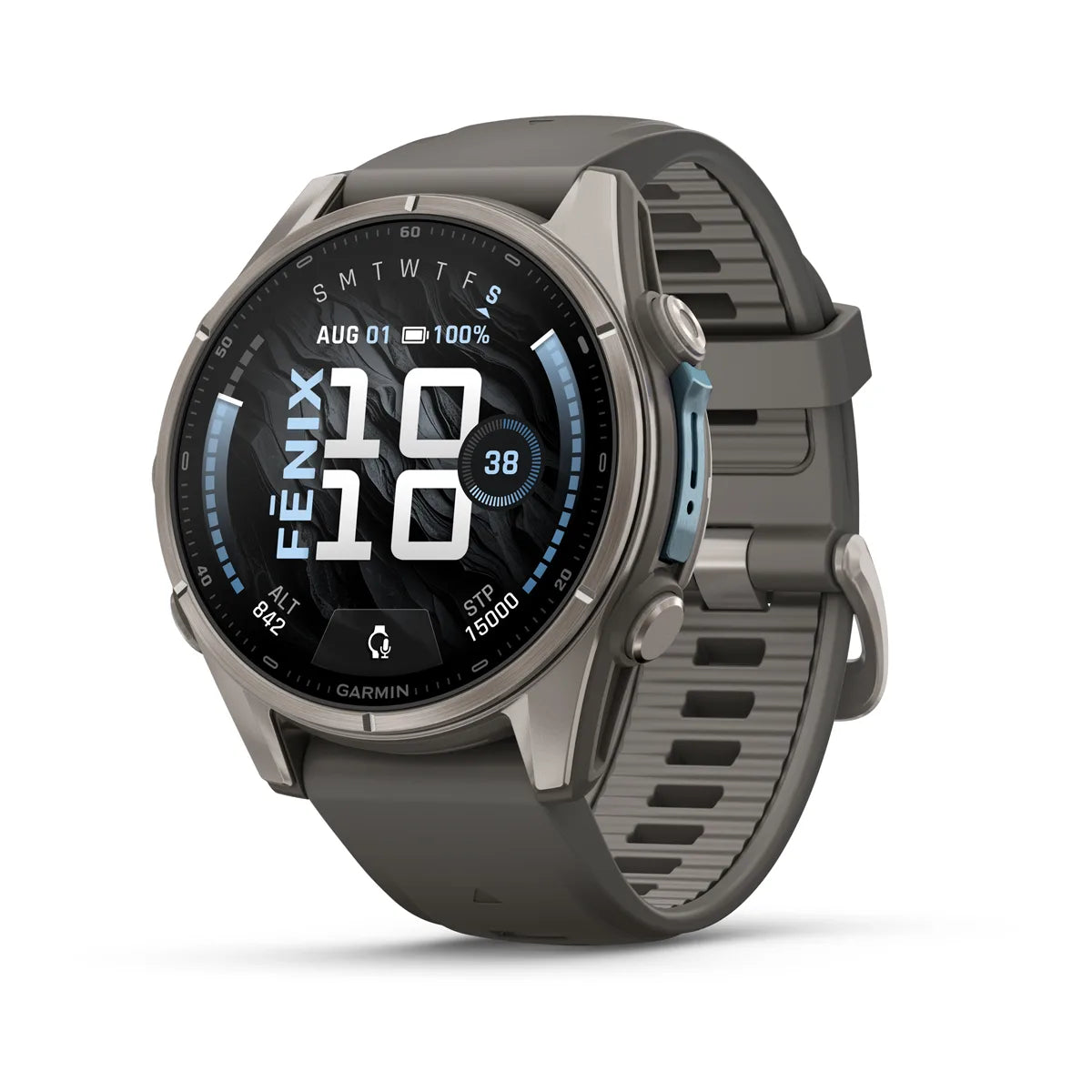 Fenix 9 43mm títaníum/völugrátt