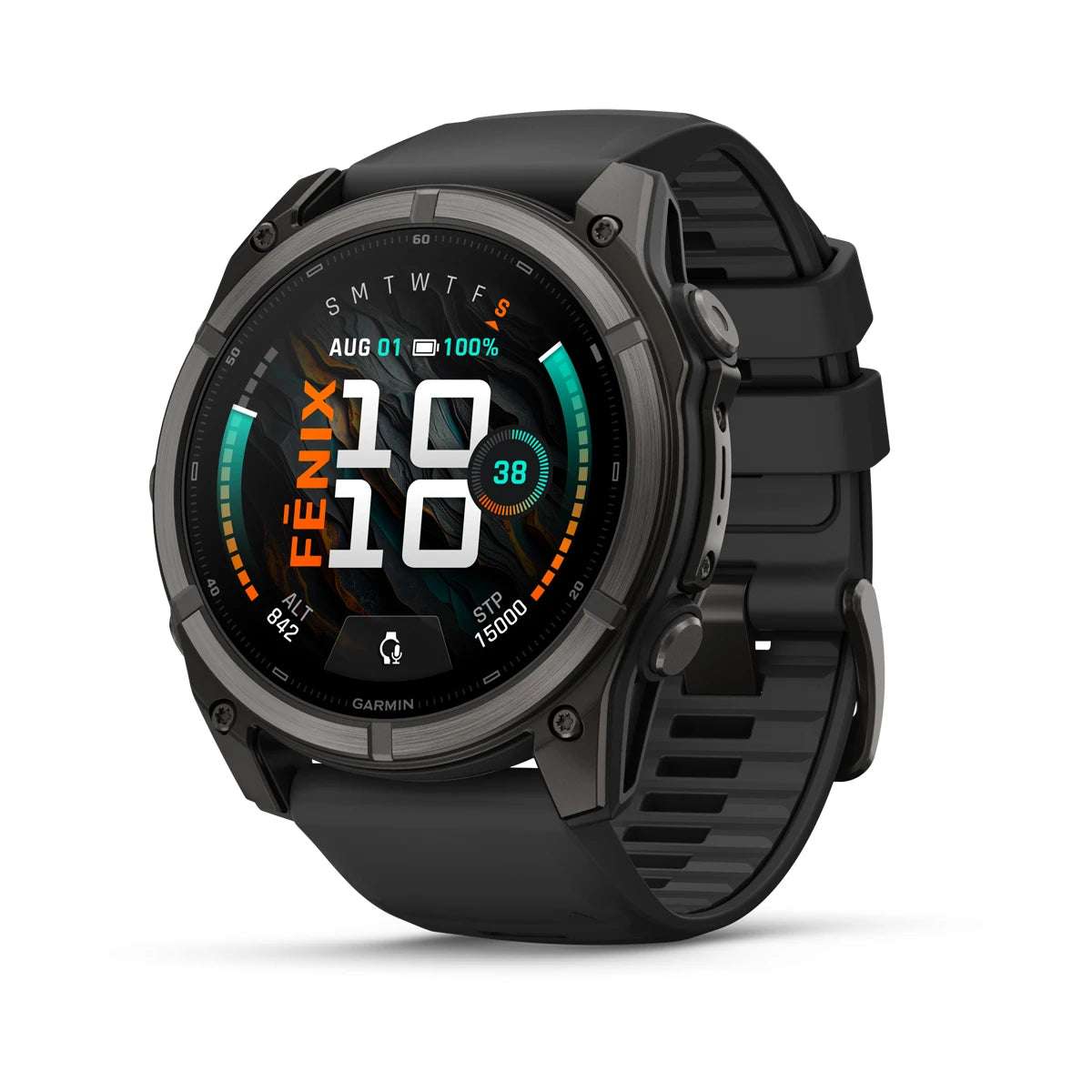 Fenix 9 51mm DLC kolgrátt/svart