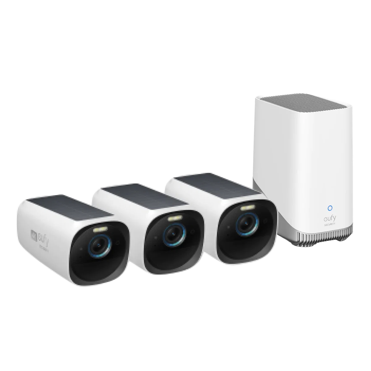 Eufy E40 3 myndavélar og HomeBase 3 í pakka