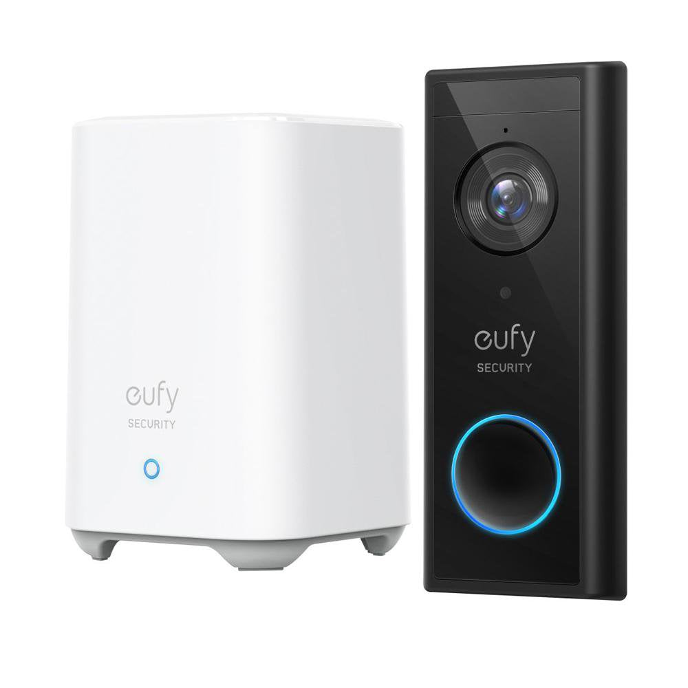 Eufy Video Doorbell 2K snjall dyrabjalla m/heimastöð