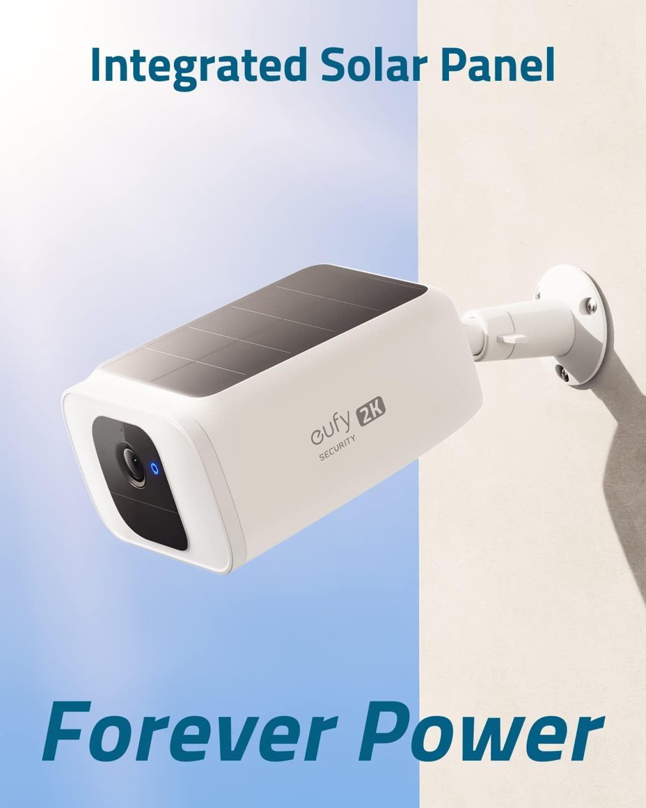 Eufy SoloCam S40 2K öryggismyndavél m/sólarhleðslu