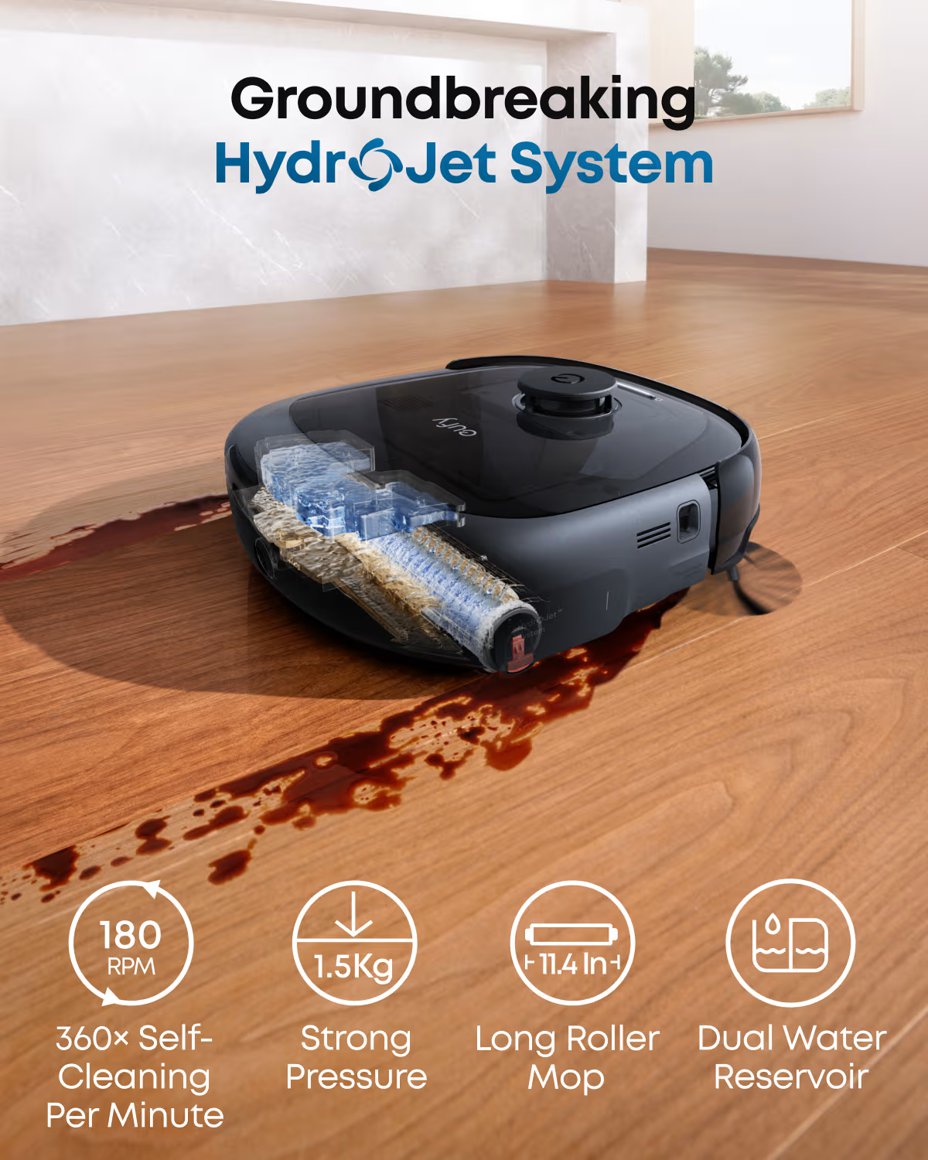 Eufy Omni E25 Ryksuguvélmenni svart